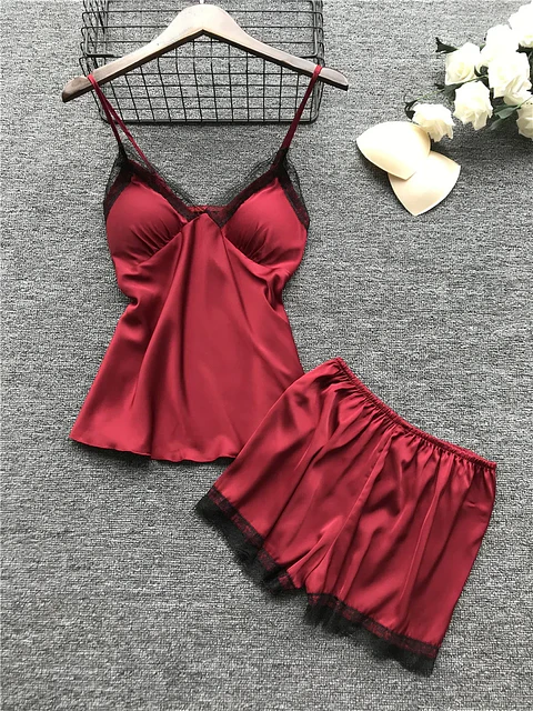 Pijama Satín y Encaje