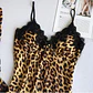 Pijama Satin Estampado de Leopardo - Miniatura 3