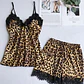 Pijama Satin Estampado de Leopardo - Miniatura 1