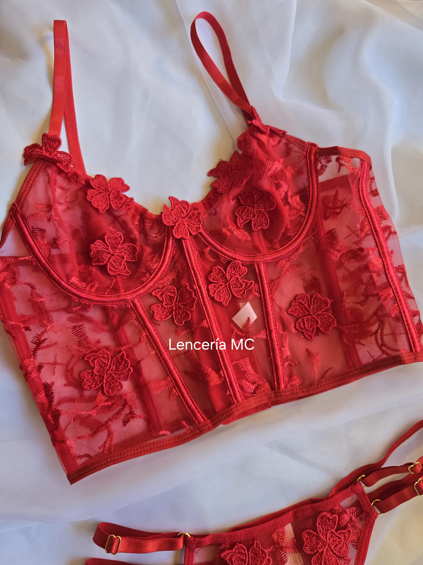Conjunto Flores Bordadas 2