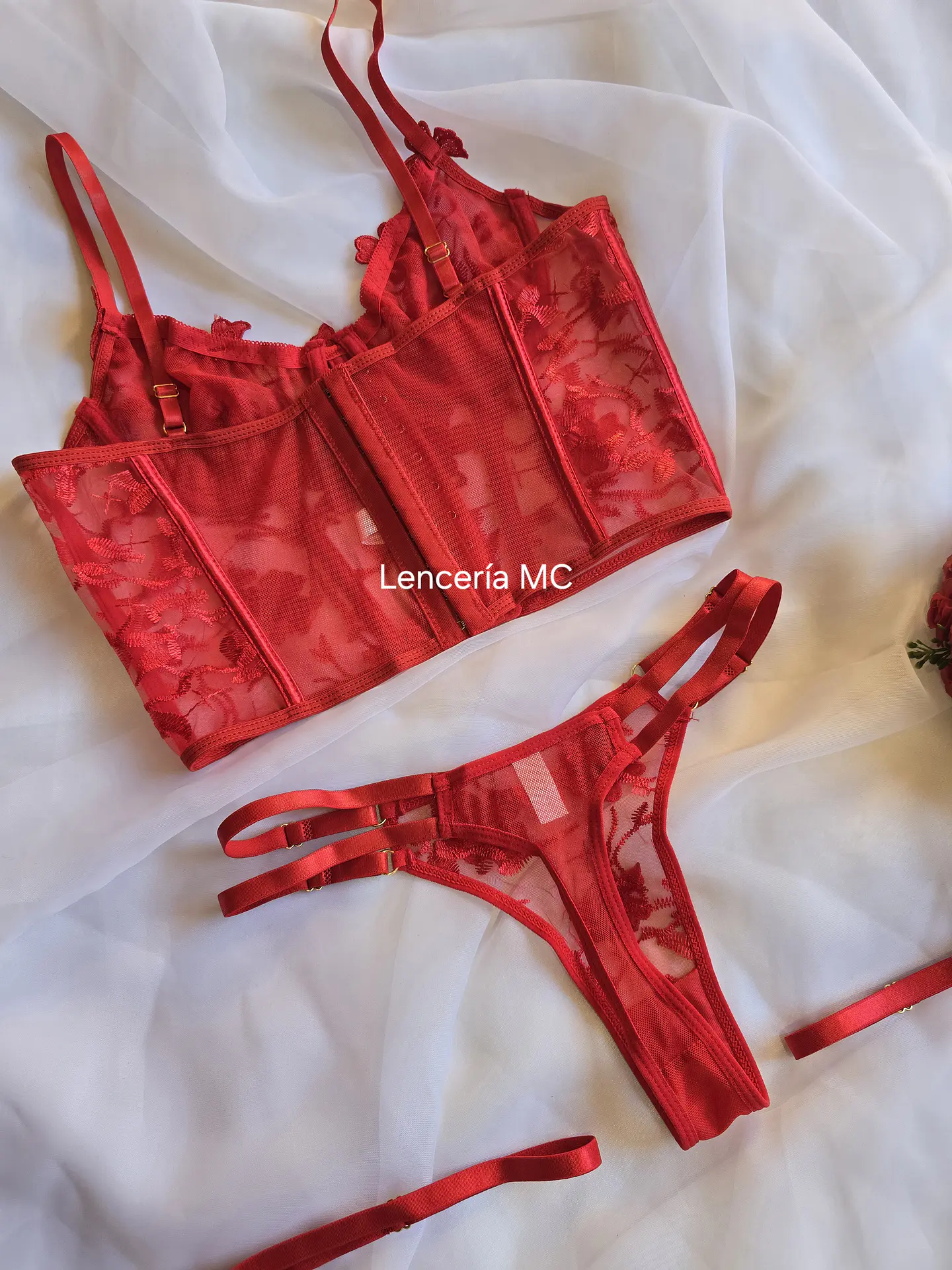 Conjunto Flores Bordadas 4