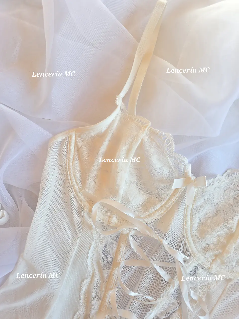 Conjunto Bustier Encaje 8