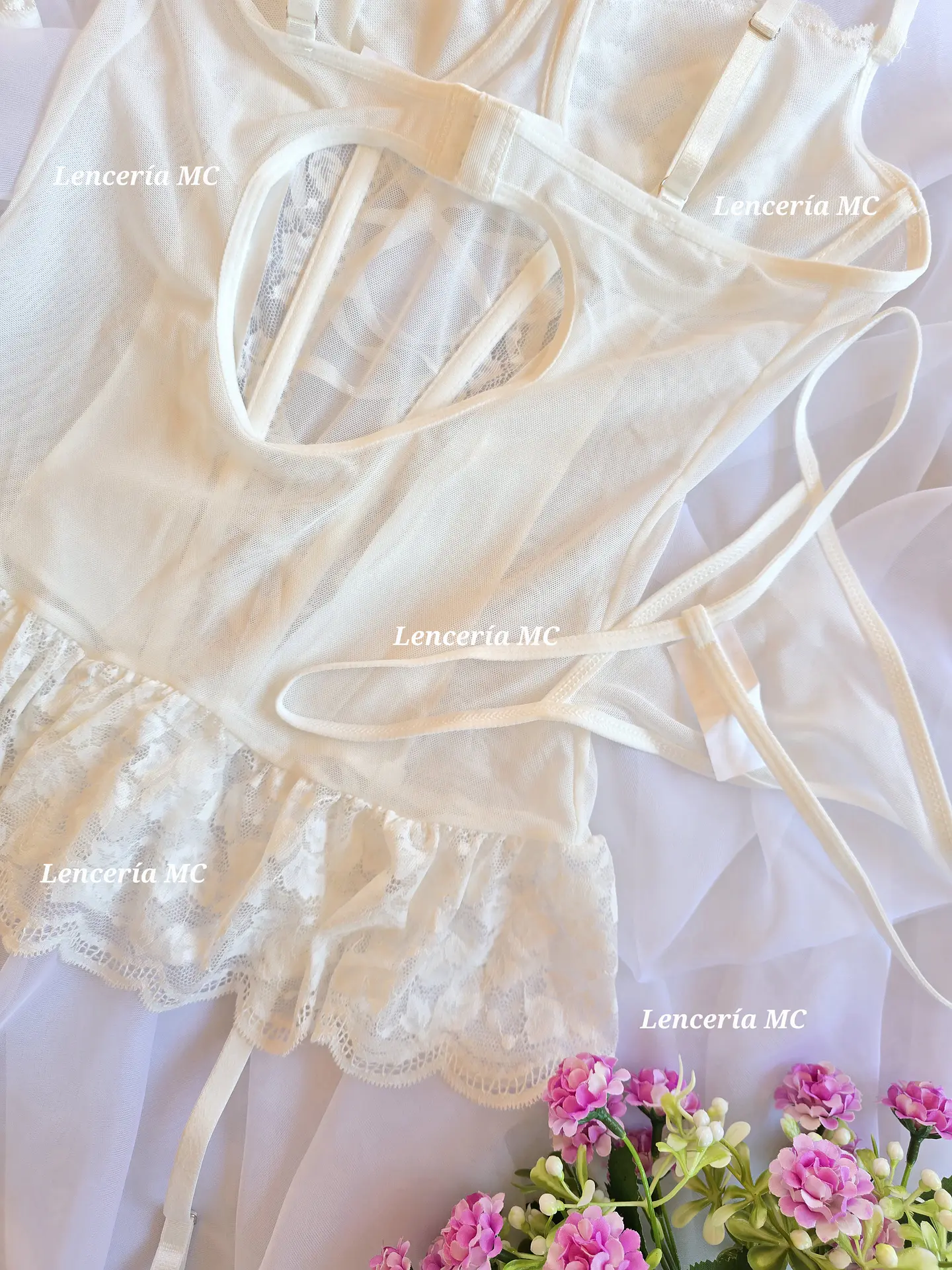 Conjunto Bustier Encaje 12