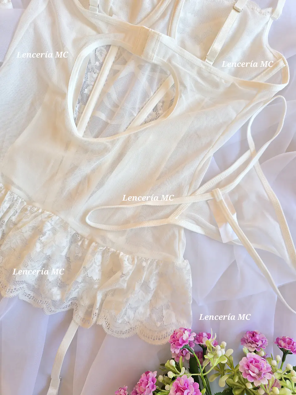 Conjunto Bustier Encaje 12