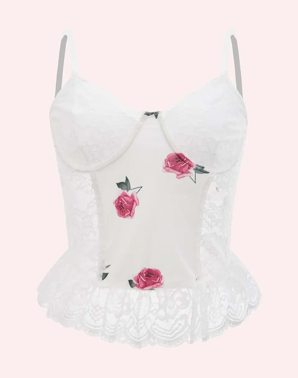 Bustier Estampado de Flores 4