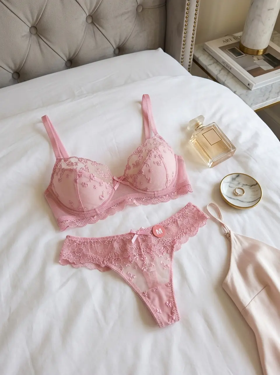 Conjunto Flores Bordadas 9