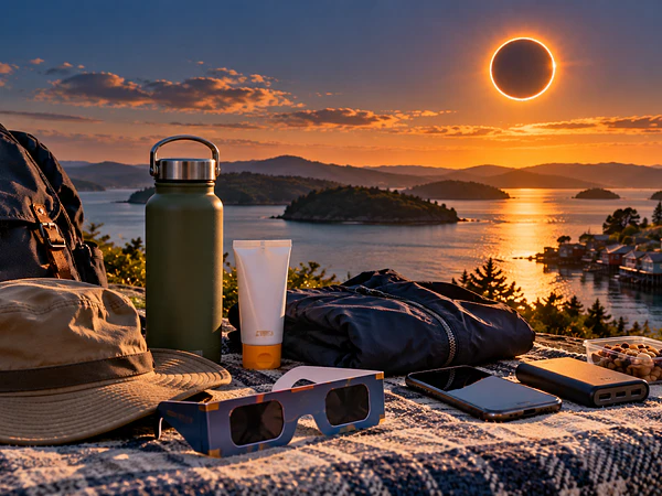 Qué llevar para ver el Eclipse Solar 2027: checklist para disfrutarlo en Chiloé