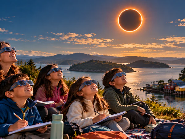 Eclipse Solar 2027 con niños y colegios: guía para una observación segura y educativa