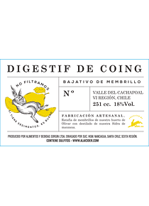 Digestif de coing  500 ml pack de 6