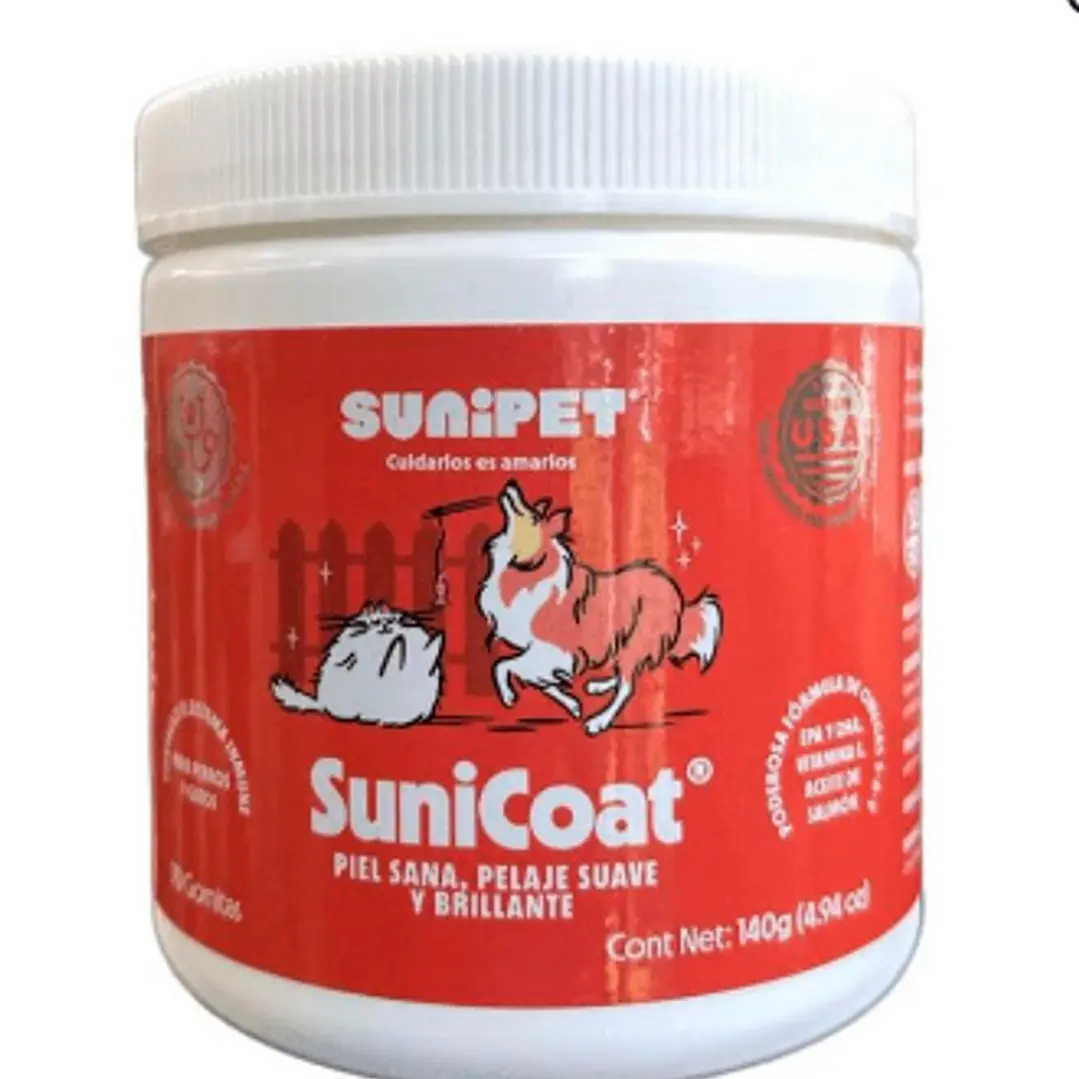 SuniCoat - Suplemento piel y pelaje de perros y gatos 140 GR 1