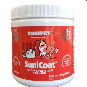 SuniCoat - Suplemento piel y pelaje de perros y gatos 140 GR