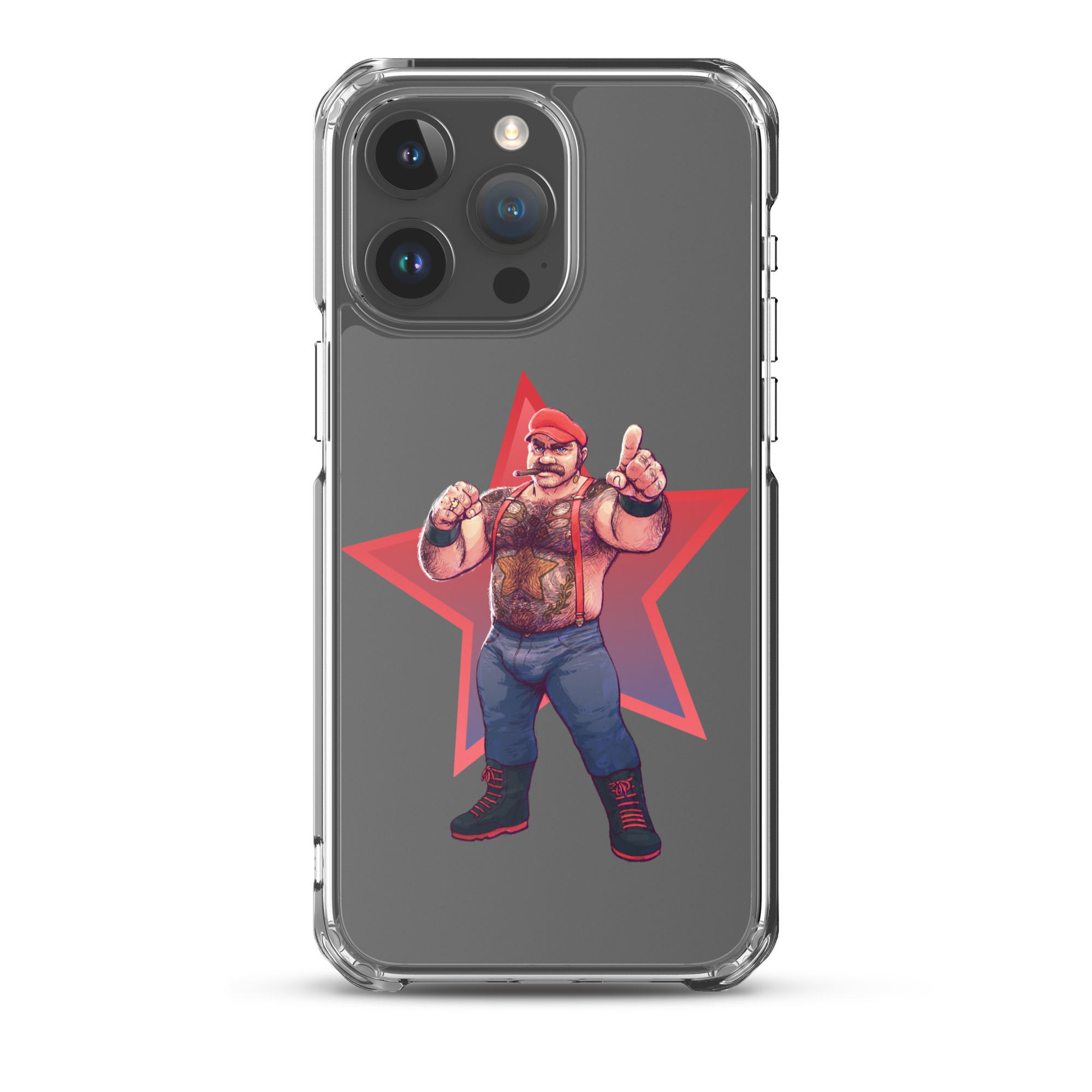 Mario Clear Case for iPhone 8