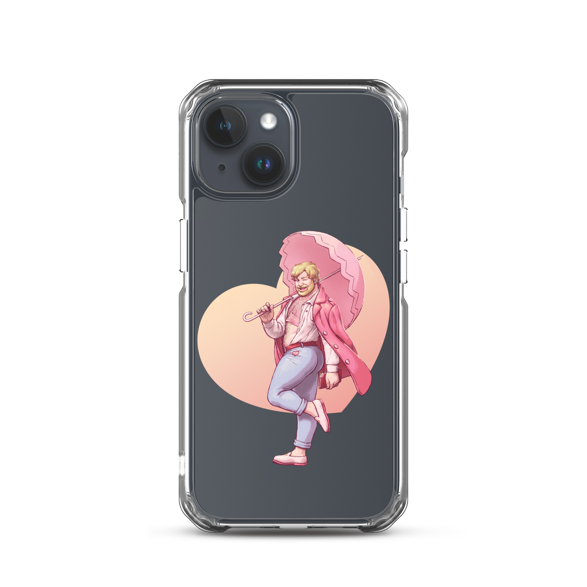 Peach Clear Case for iPhone 10
