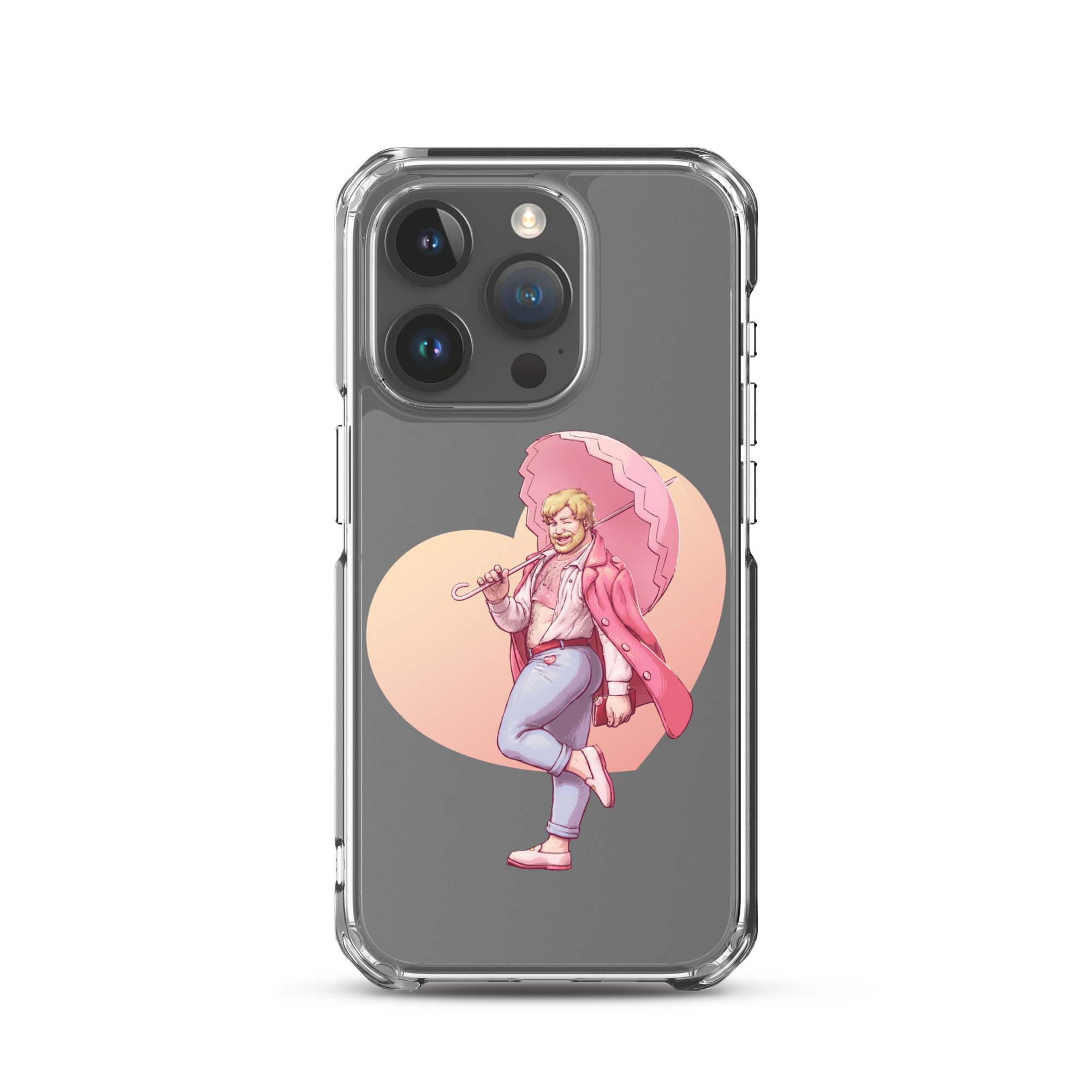 Peach Clear Case for iPhone 9