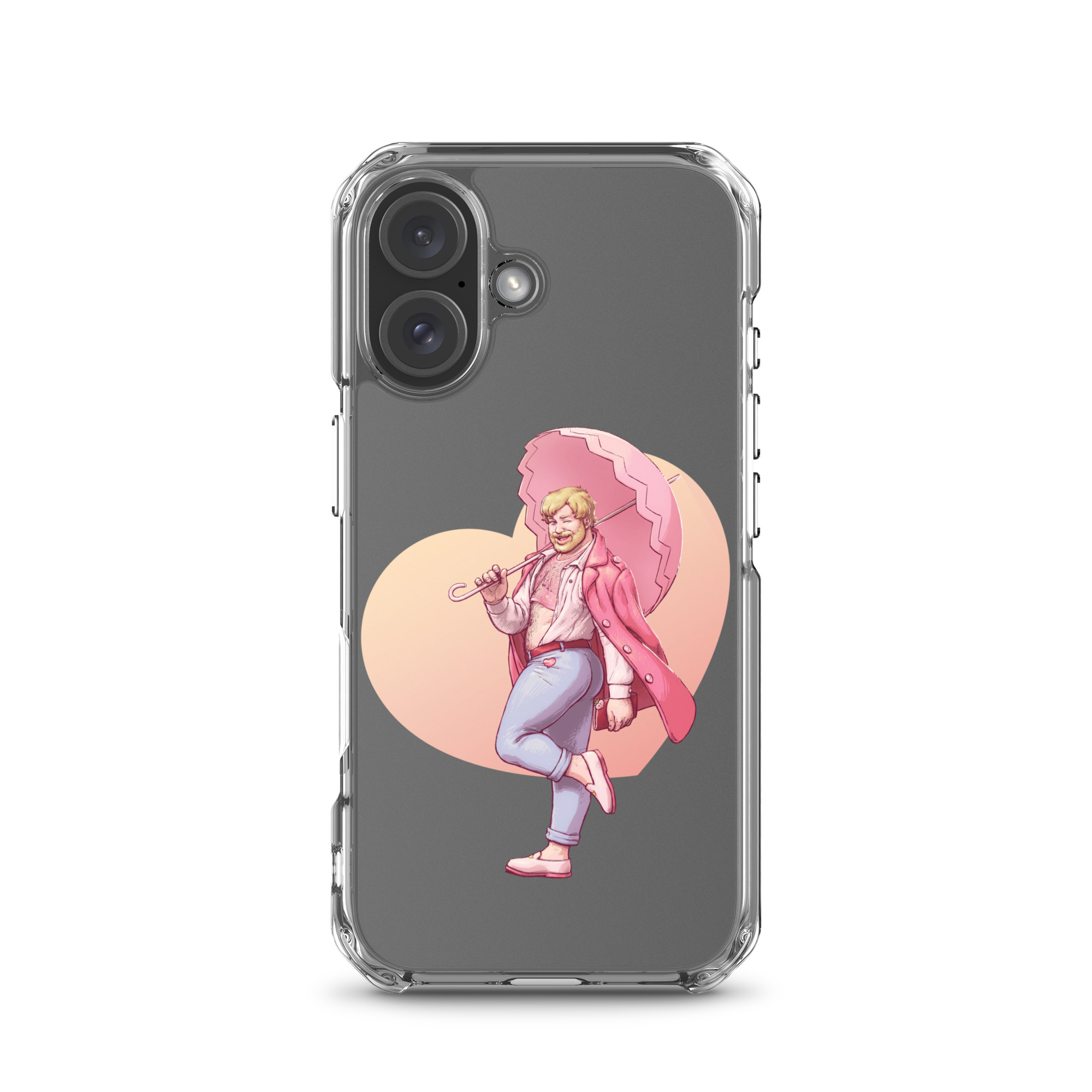 Peach Clear Case for iPhone 7