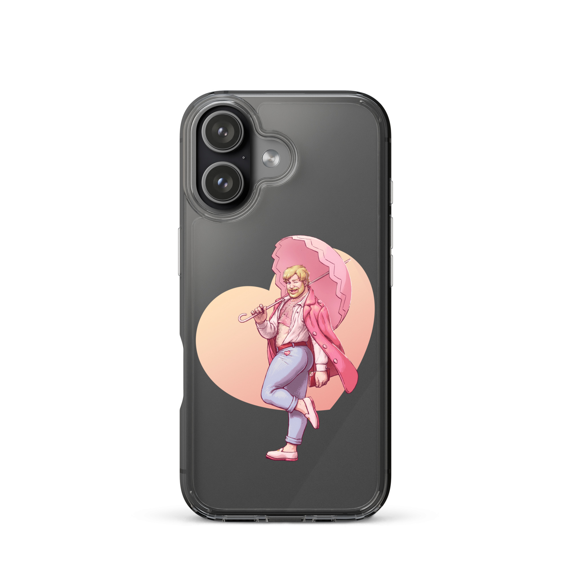 Peach Clear Case for iPhone 3