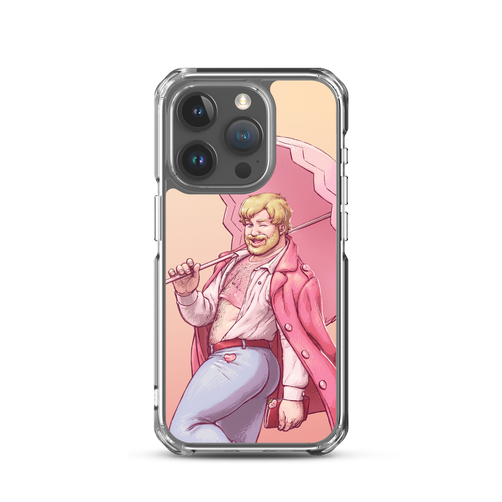 Peach MagSafe Clear Case for iPhone 9