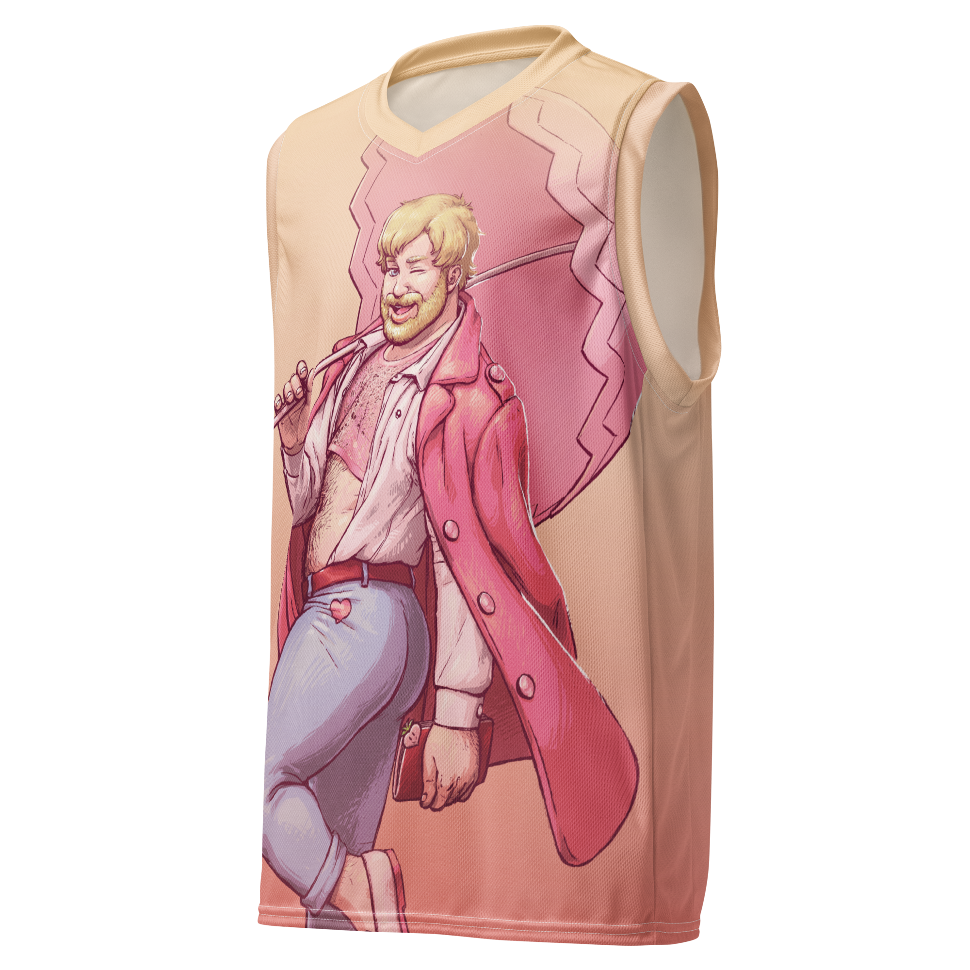 Peach Basketball Jersey 1