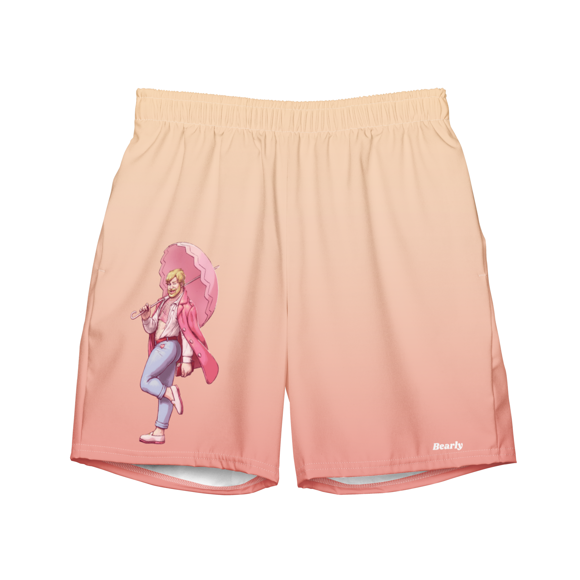 Peach Swim Trunks 2