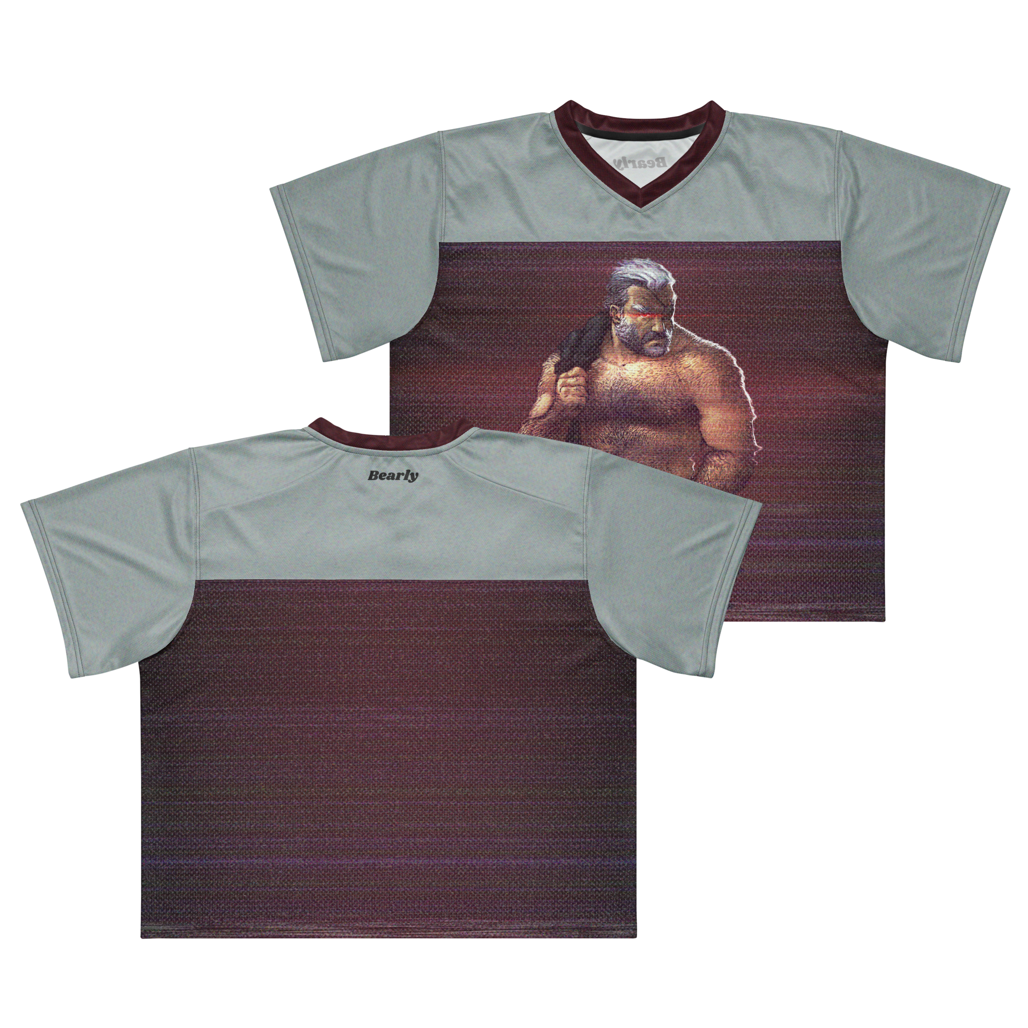 Wolf All Over Boxy Football Jersey 4