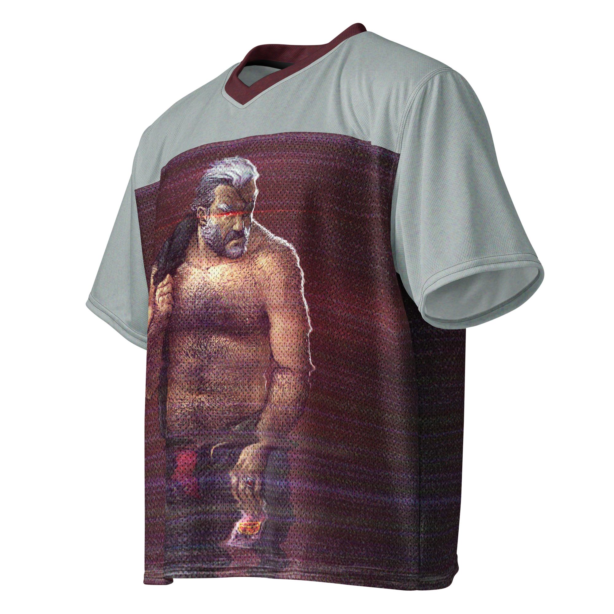 Wolf All Over Boxy Football Jersey 2