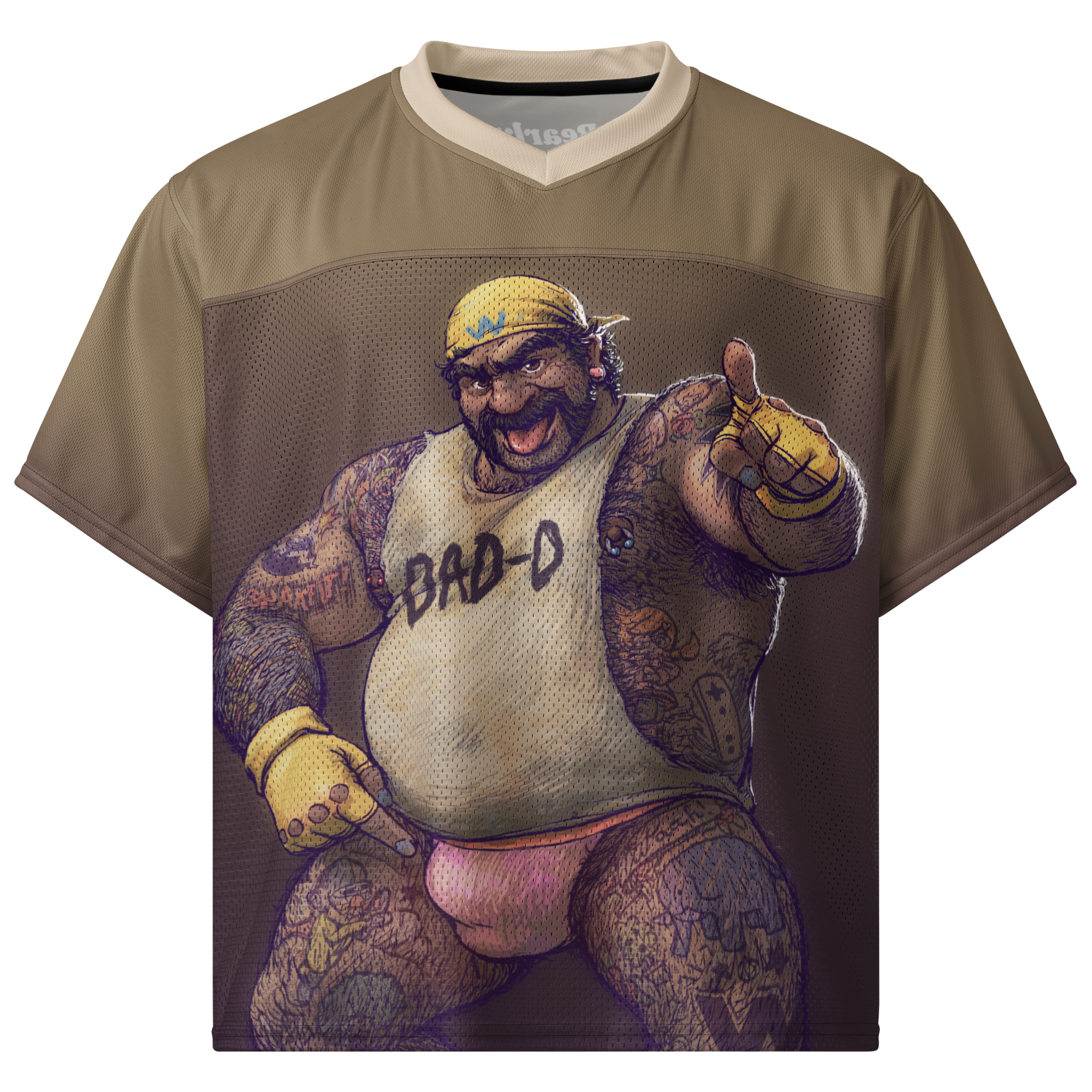 Wario All Over Boxy Football Jersey 1