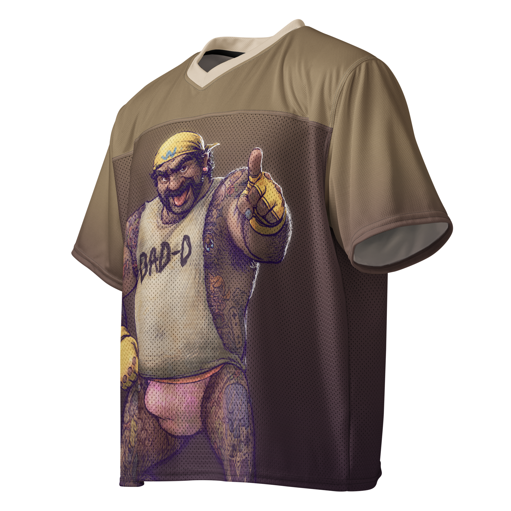 Wario All Over Boxy Football Jersey 2