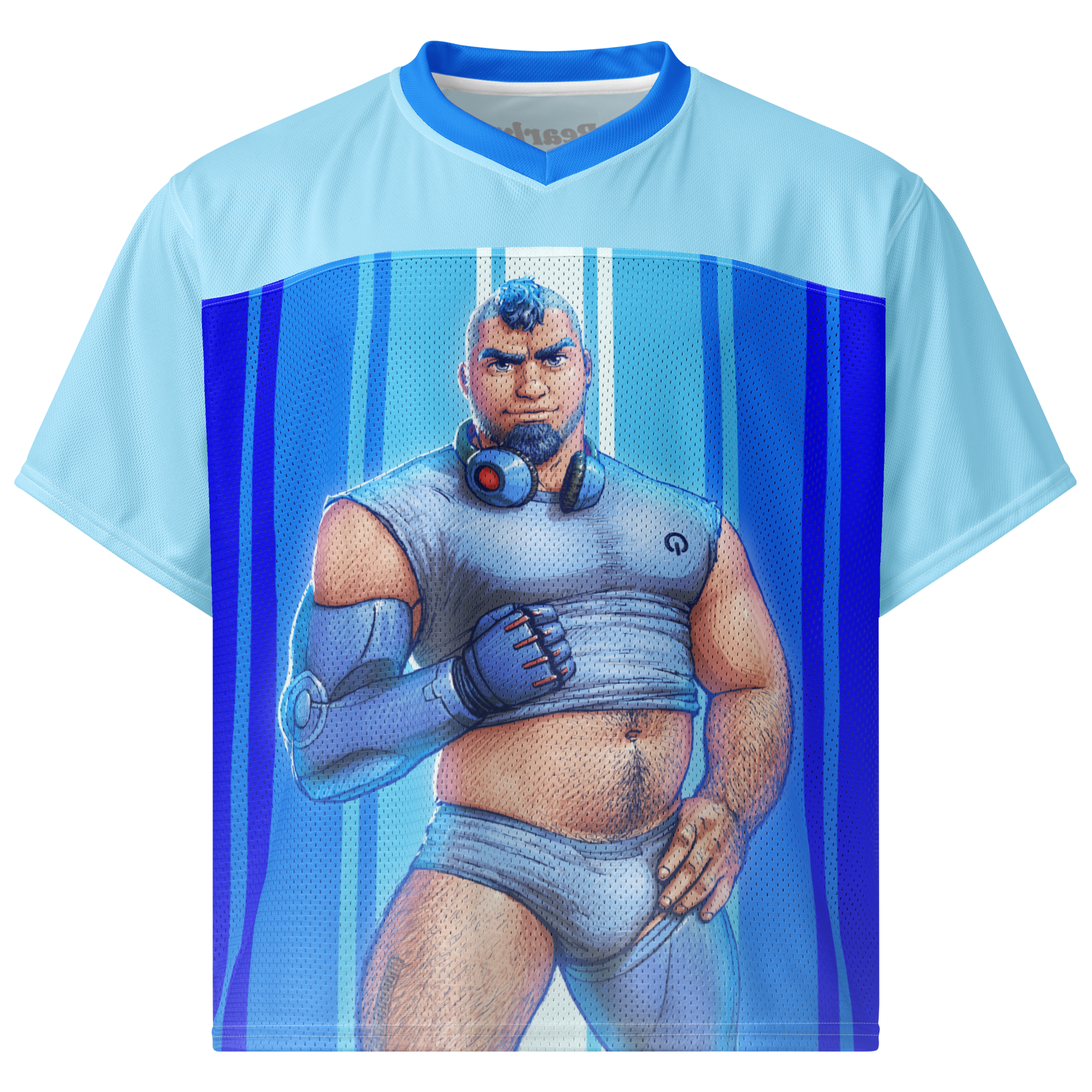 Mega Man All Over Boxy Football Jersey 1