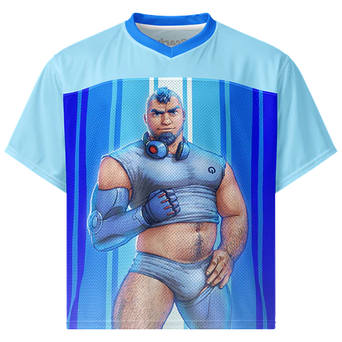 Mega Man All Over Boxy Football Jersey