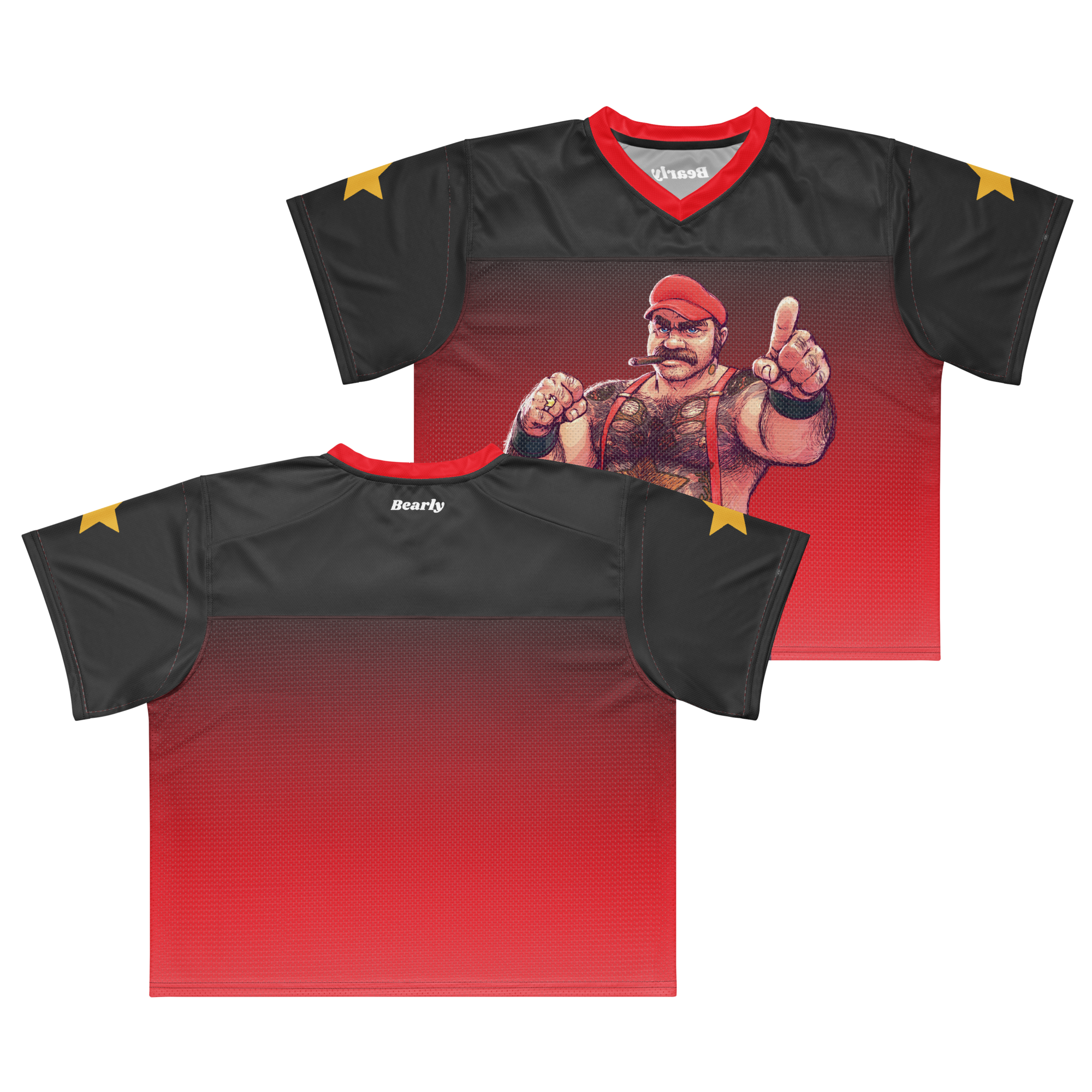 Mario All Over Boxy Football Jersey 4