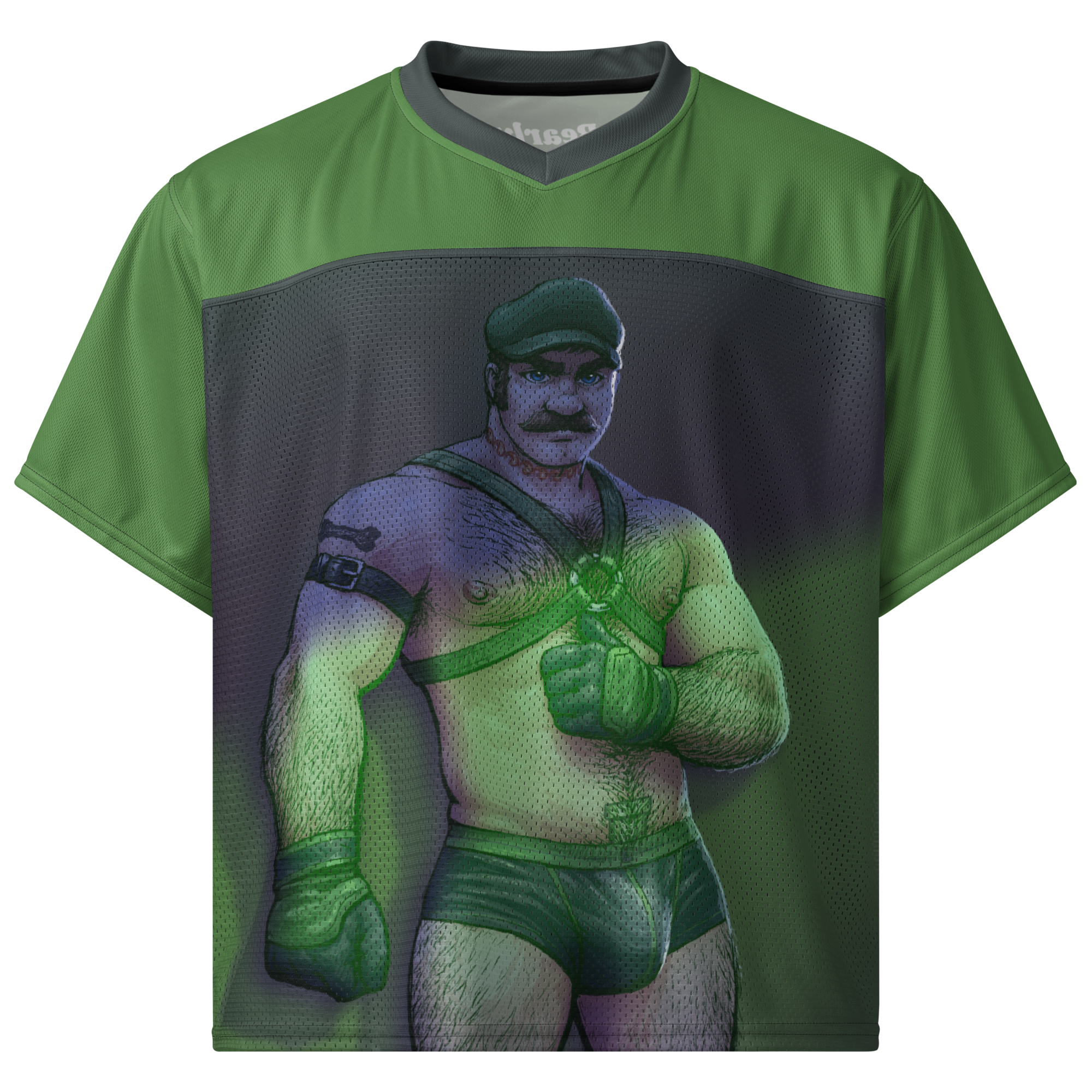 Luigi All Over Boxy Football Jersey 1