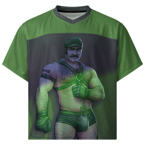 Luigi All Over Boxy Football Jersey