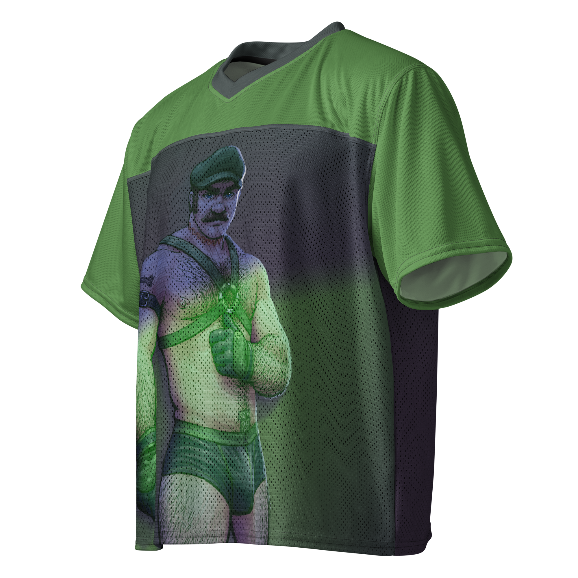 Luigi All Over Boxy Football Jersey 2