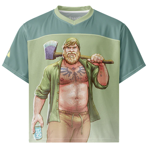 Link All Over Boxy Football Jersey
