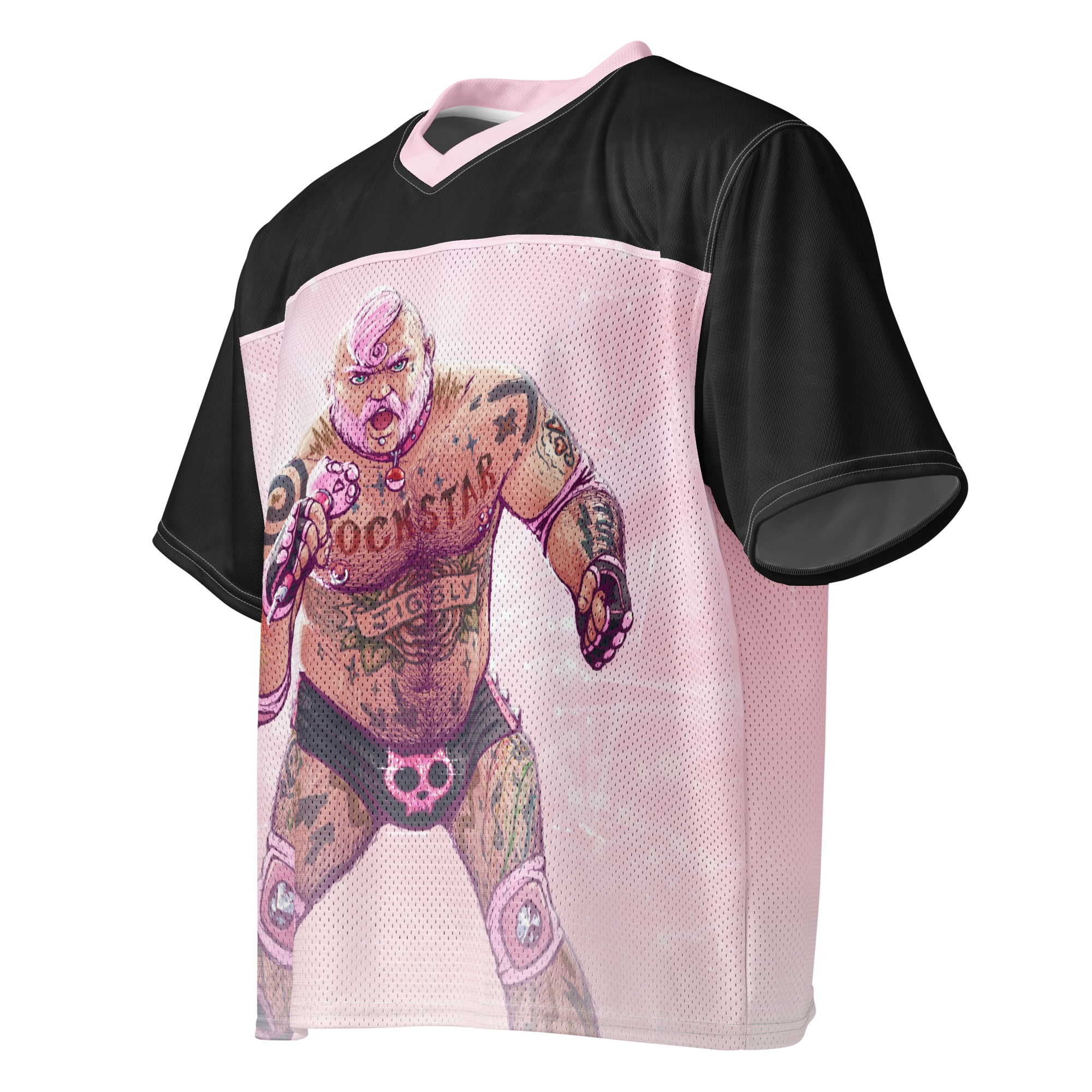 Jigglypuff All Over Boxy Football Jersey 2