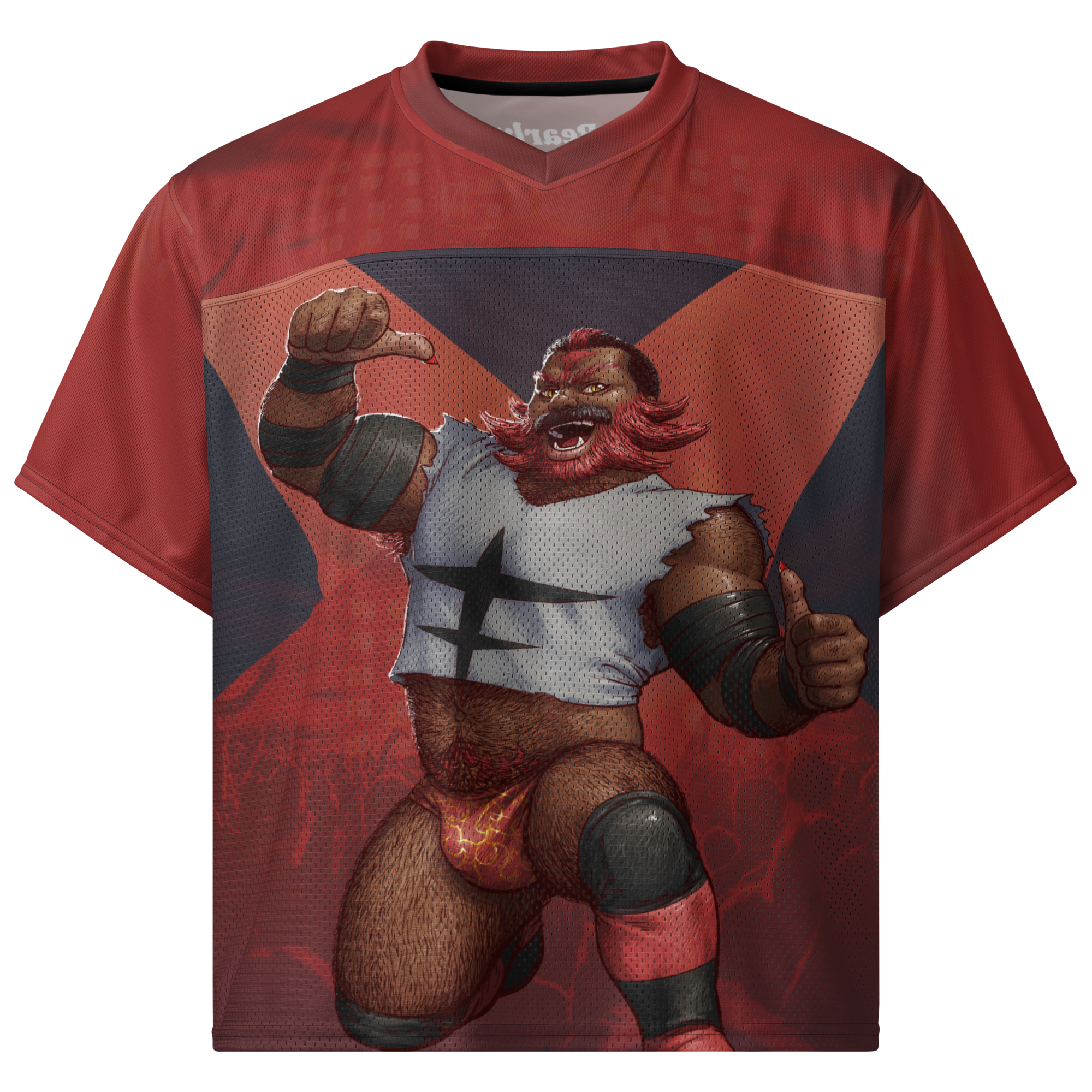Incineroar All Over Boxy Football Jersey 1