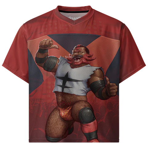 Incineroar All Over Boxy Football Jersey