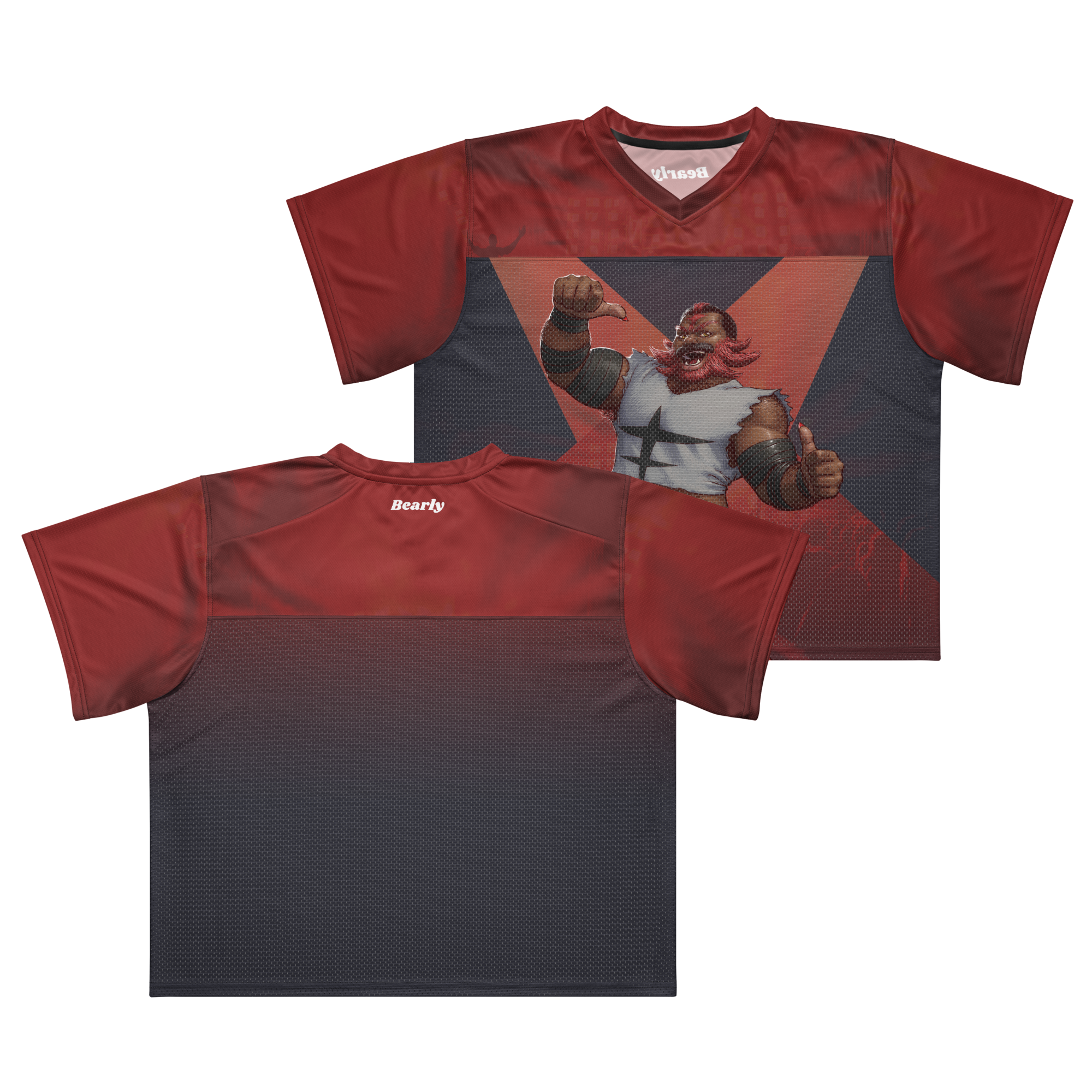 Incineroar All Over Boxy Football Jersey 4