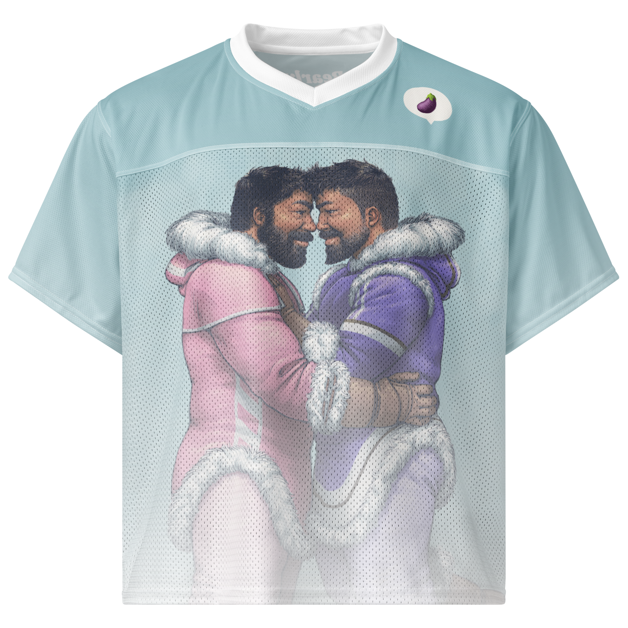 Ice Climbers All Over Boxy Football Jersey 1