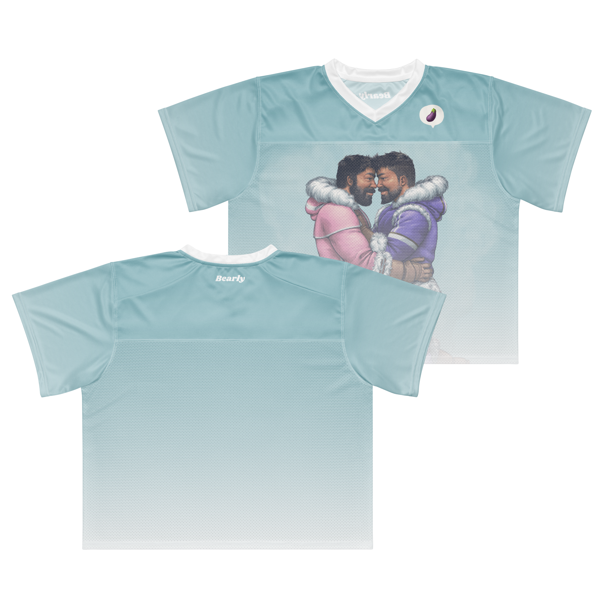 Ice Climbers All Over Boxy Football Jersey 4