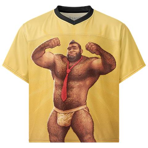 Donkey Kong All Over Boxy Football Jersey