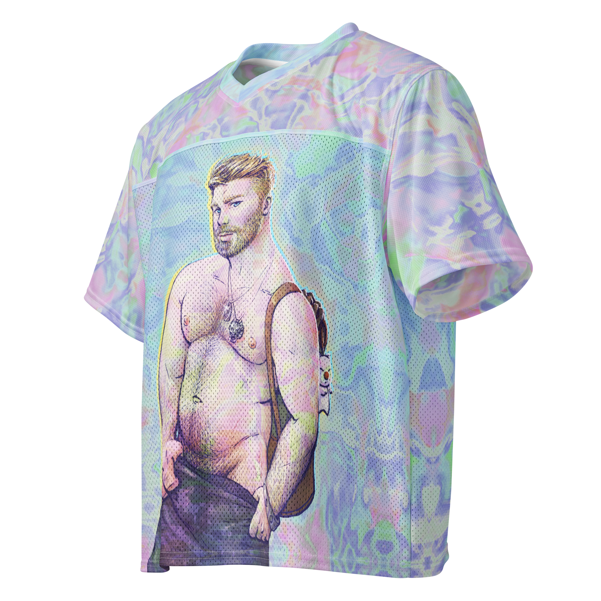 Cloud All Over Boxy Football Jersey 2