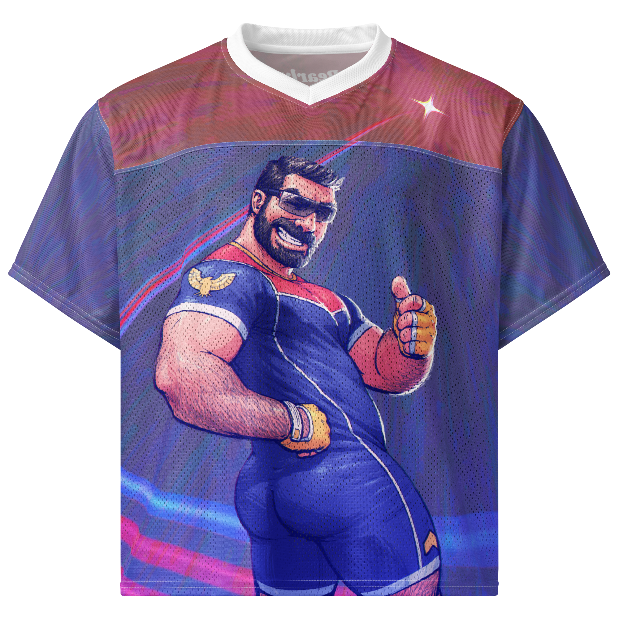 Captain Falcon All Over Boxy Football Jersey 1