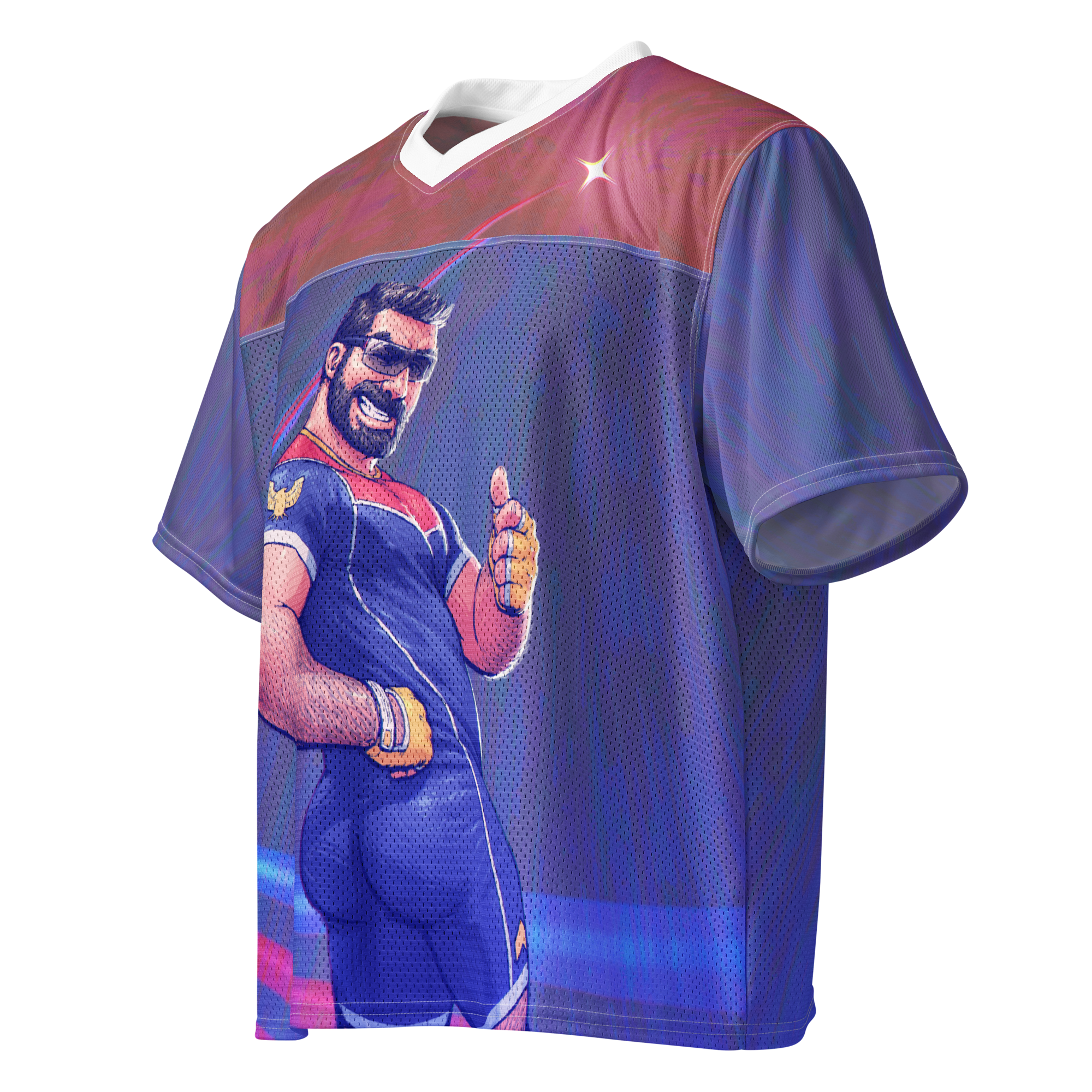 Captain Falcon All Over Boxy Football Jersey 2