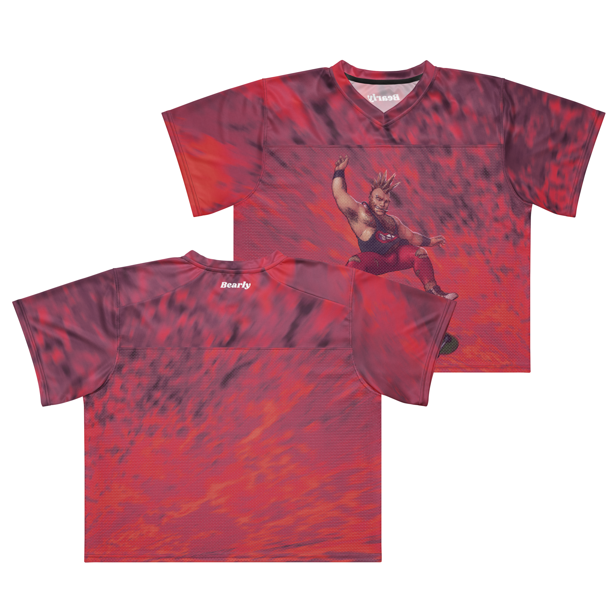 Bowser Jr. All Over Boxy Football Jersey 4