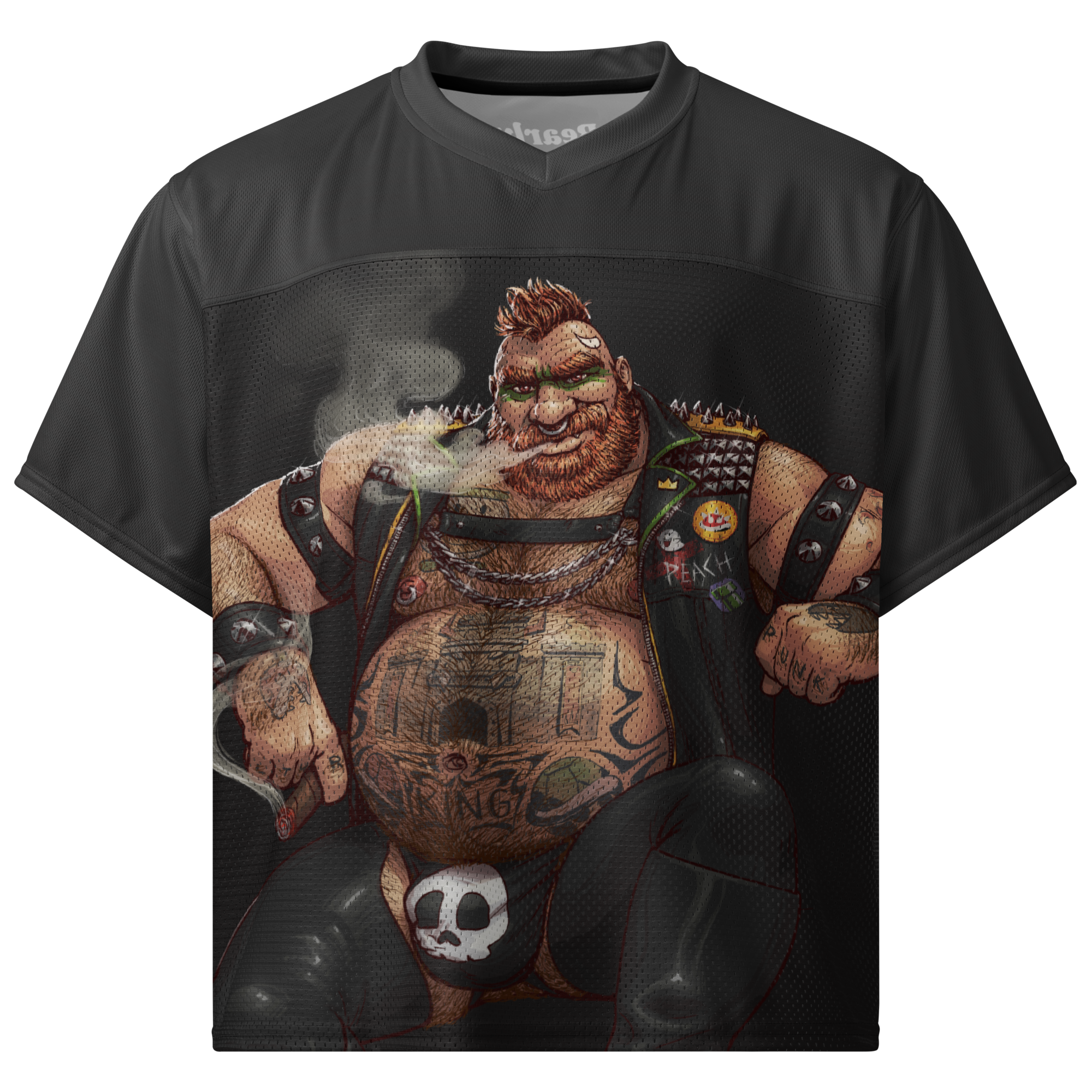 Bowser All Over Boxy Football Jersey 1