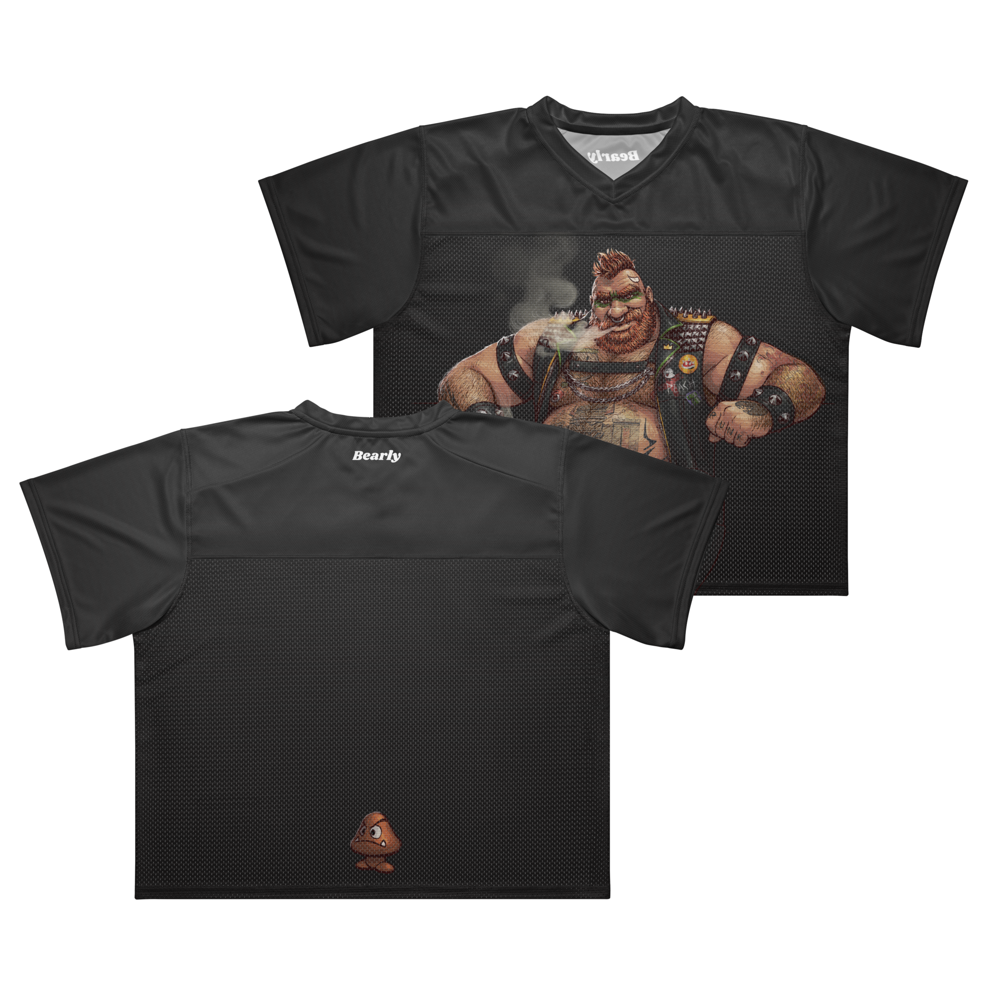 Bowser All Over Boxy Football Jersey 4