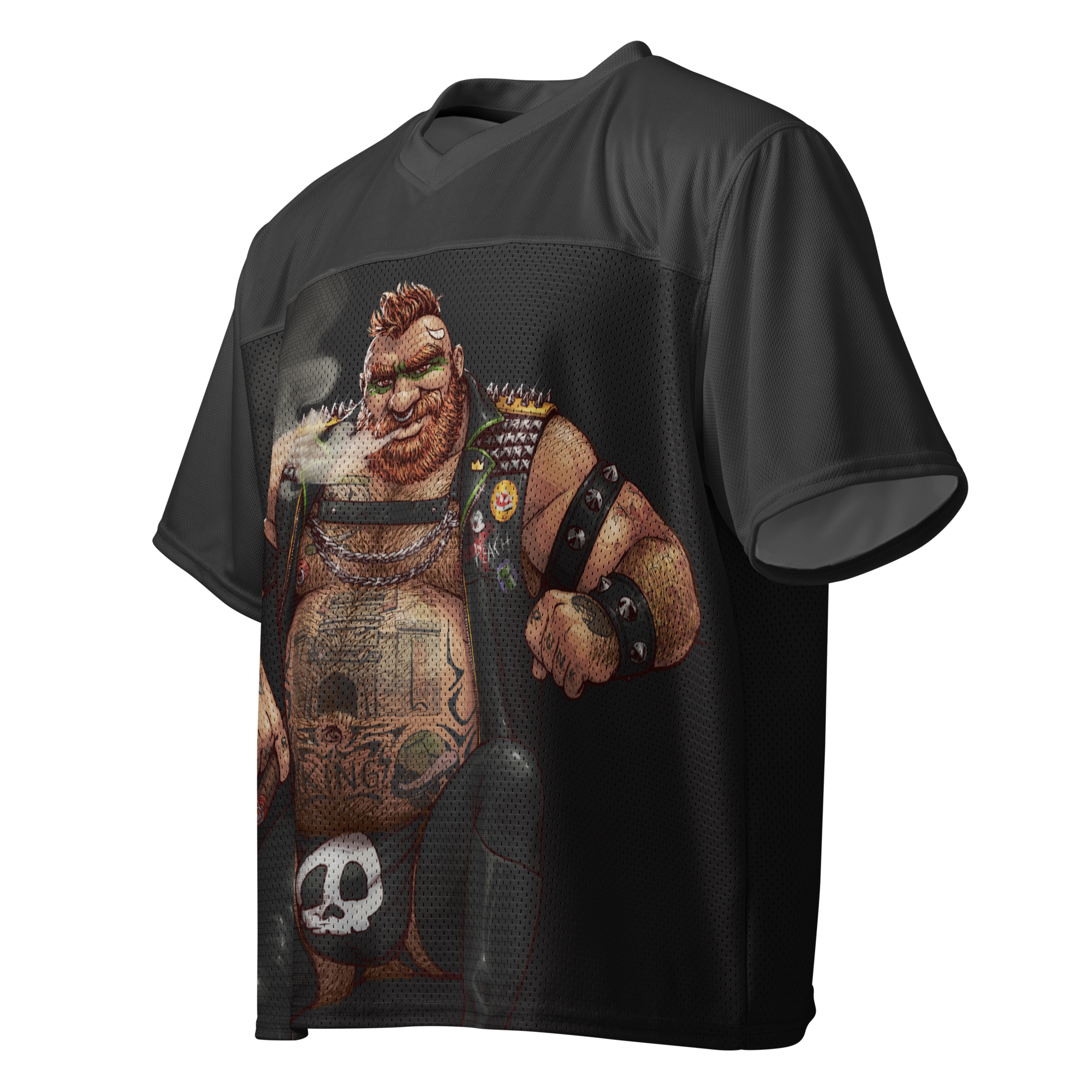 Bowser All Over Boxy Football Jersey 2