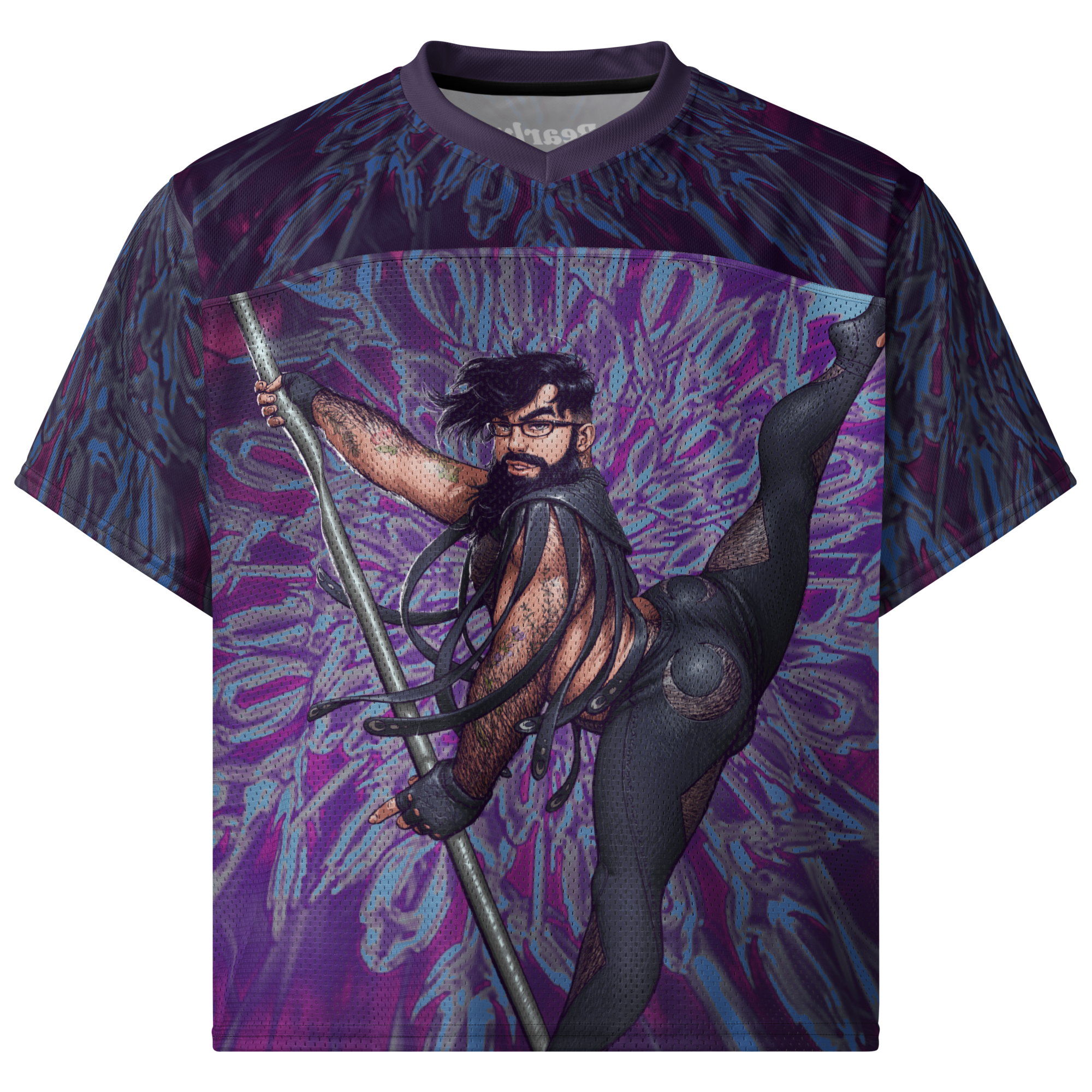 Bayonetta All Over Boxy Football Jersey 1