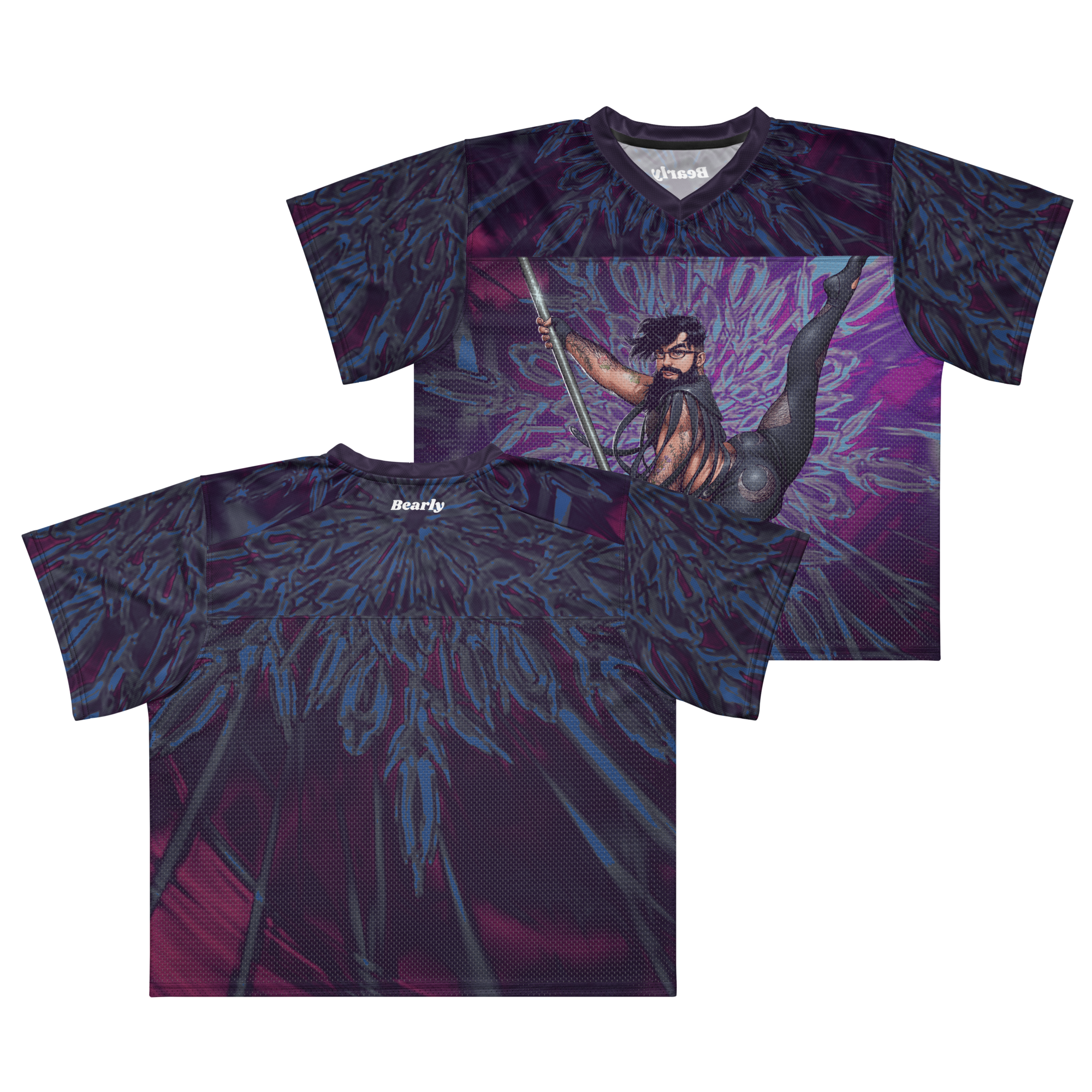 Bayonetta All Over Boxy Football Jersey 4